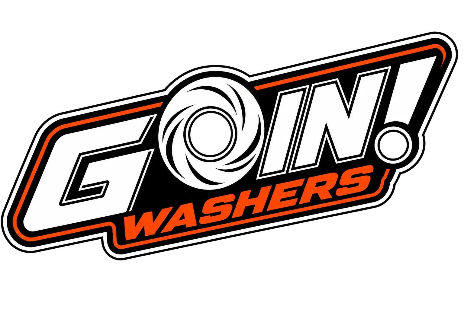 Complete official GO IN! Washers logo